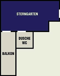 Grundriss Ferienwohnung Sterngarten